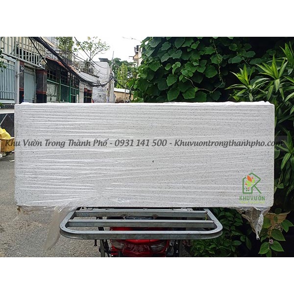 Chậu xi măng đá mài 100x40x40cm  - xem hình 2