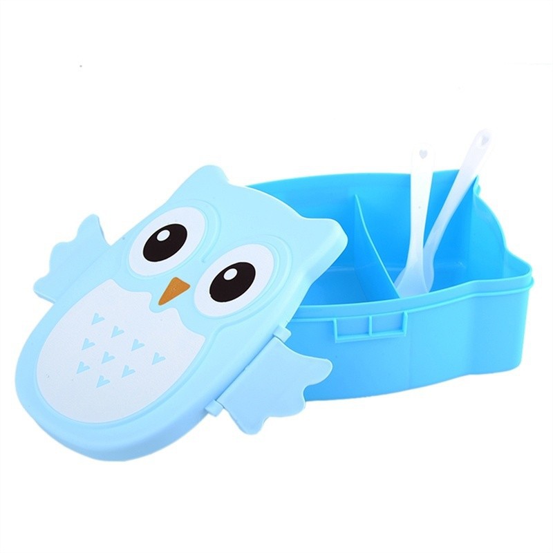 Cute Cartoon Owl Lunch Box Portable Bento Box