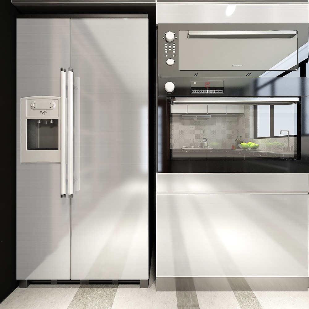 Miếng dán tường bằng giấy kim loại chống thấm nước/ dầu độc đáo trang trí nhà cửa/ tủ lạnh DIY