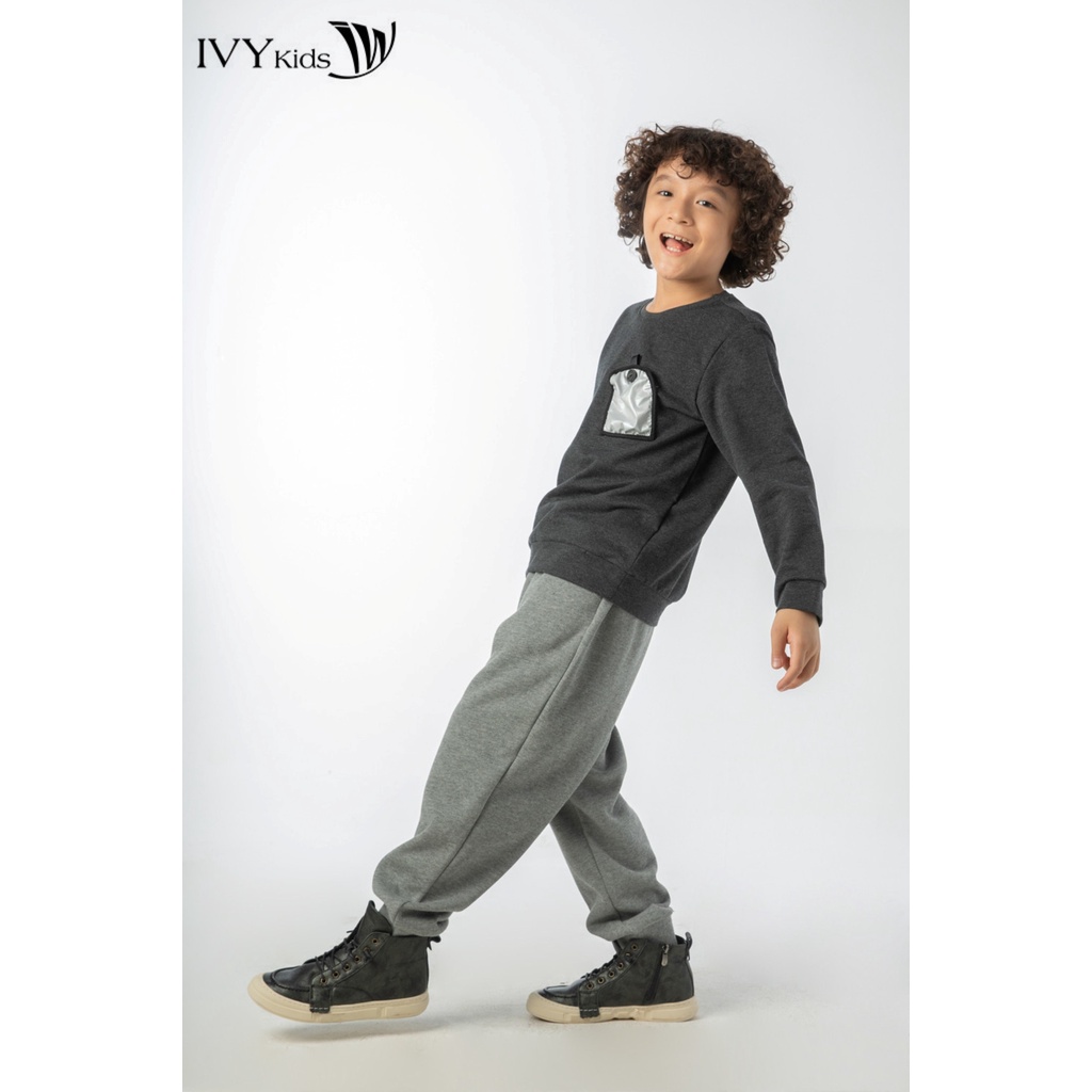 Áo thun dài tay bé trai IVY moda MS 58K1379