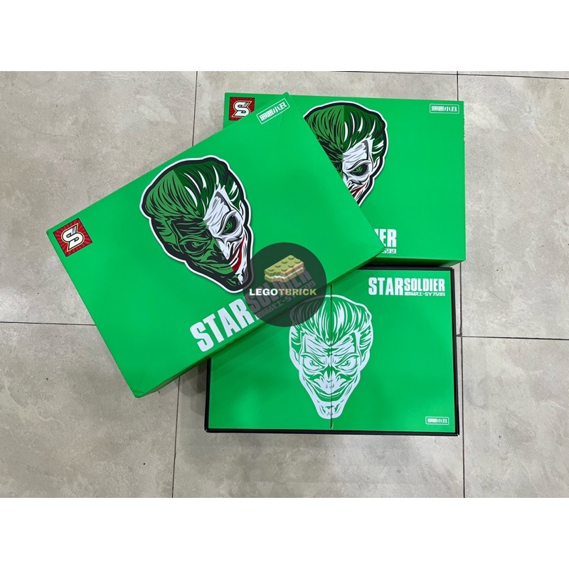 Đồ chơi lắp ráp mô hình bán thân Joker - Bản tĩnh có khớp chuyển động cổ và hàm - Tbrick