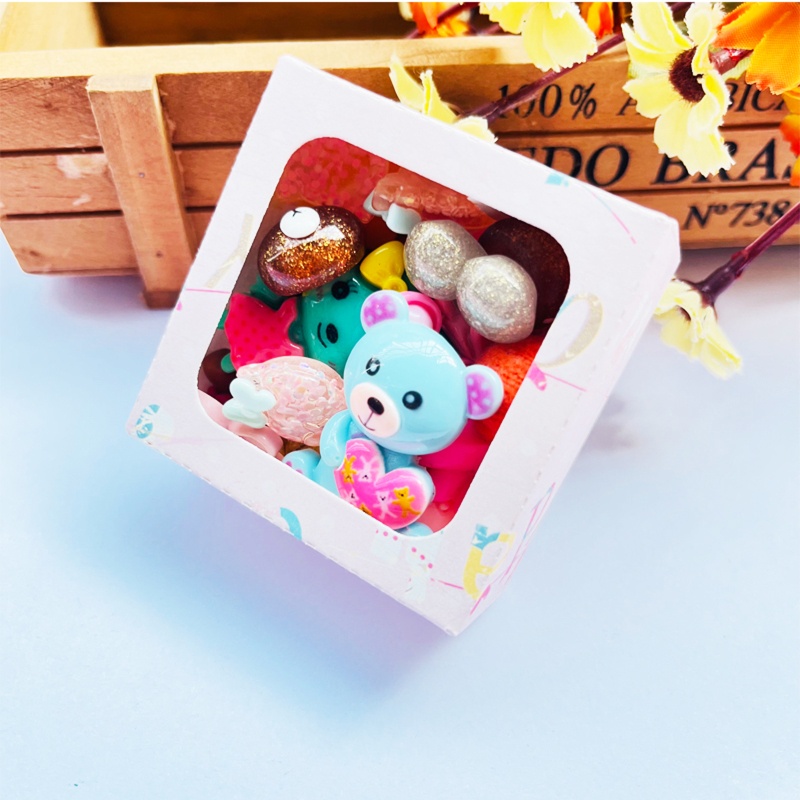 Khuôn Cắt Giấy Kim Loại Hình Hộp Kẹo Vuông 3D Xinh Xắn