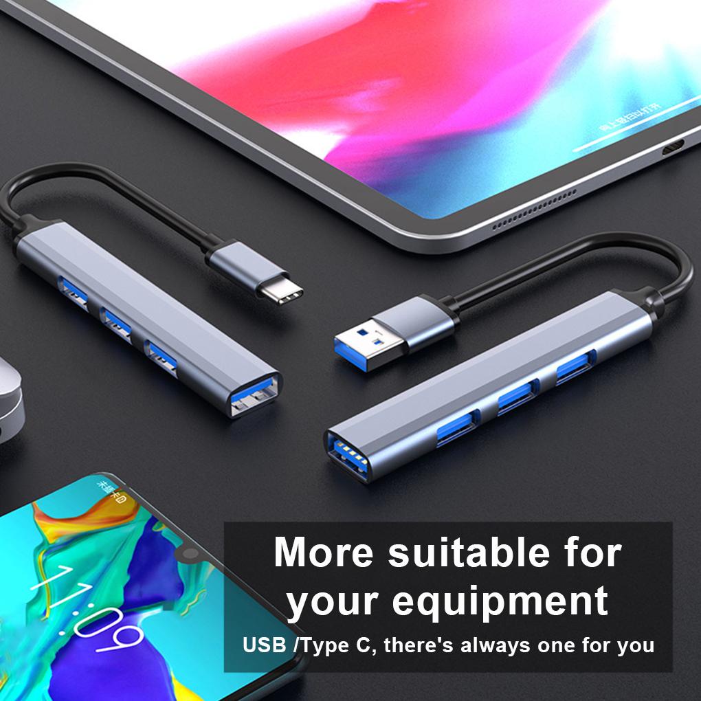 Bộ Chia Cổng USB 3 0 5Gbps 4 Trong 1 Có Đèn LED Cho Máy Tính