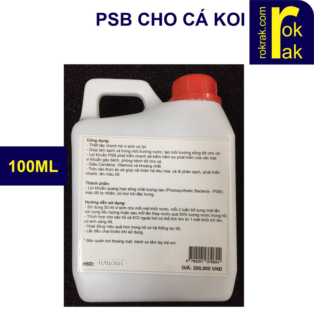 GIÁ SỈ-PSB vi khuẩn quang hợp Saki 1000ml chuyên dụng hồ cá Koi