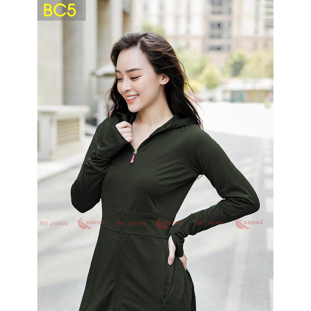 Áo Chống Nắng Nữ CARDINA Dáng Dài Liền Thân Chất Thun Lạnh Cao Cấp Chính Hãngg Hàng Hè 2020 | BigBuy360 - bigbuy360.vn