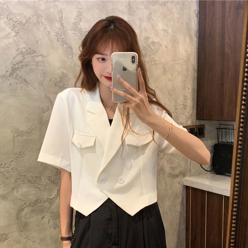 Áo khoác vest tay ngắn thiết kế mới thời trang dành cho nữ