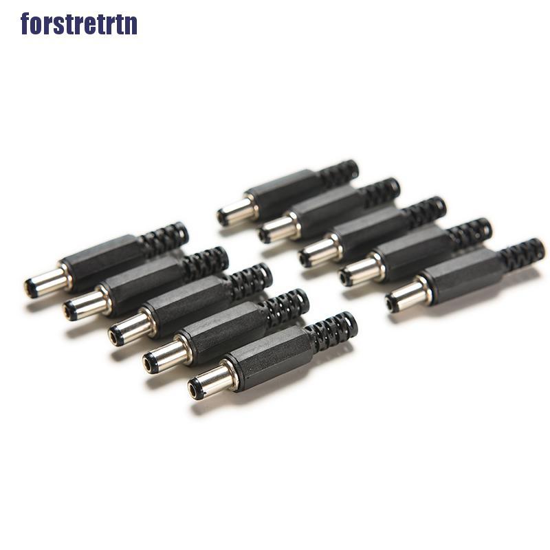 Bộ 10 đầu nối phích cắm DC 2.1mm / 5.5mm tiện lợi | BigBuy360 - bigbuy360.vn