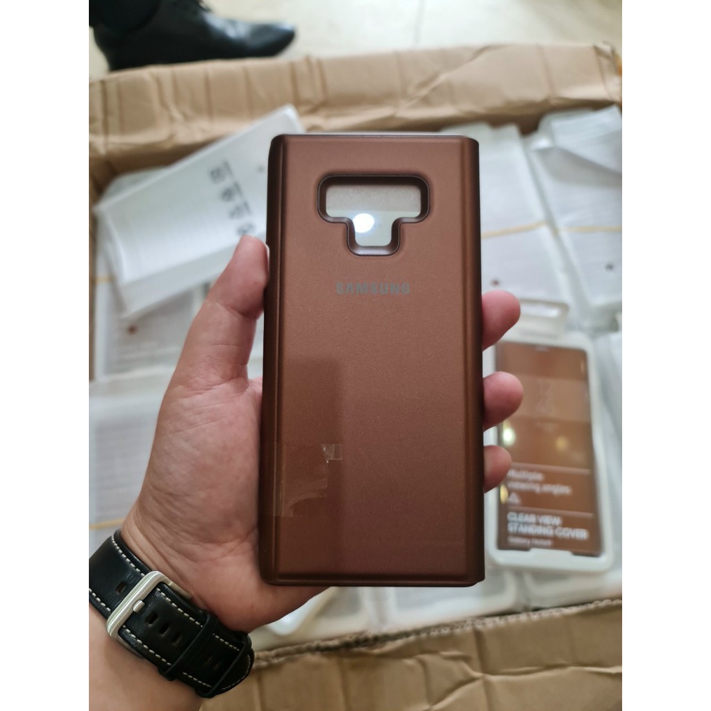 Bao da clear view Samsung Note 9 chính hãng