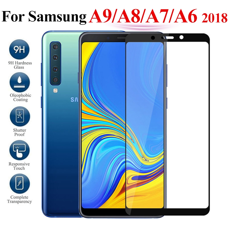 Kính cường lực 9D full màn hình mẫu mới nhất cho Samsung Galaxy ss A9 A7 A6 A6+ A8 A8+ A7 A5 A3 2018 2017