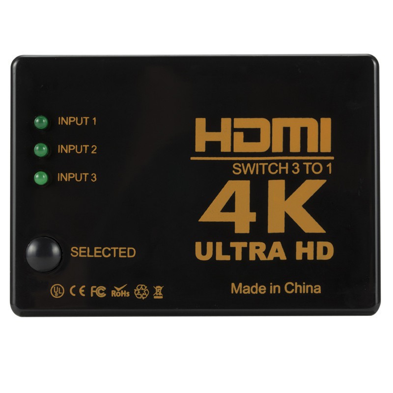 1 Bộ Chia Tín Hiệu Hdmi 3x1 3 Cổng 4kx2k 1080p Cho Hdtv Xbox Ps3 Ps4