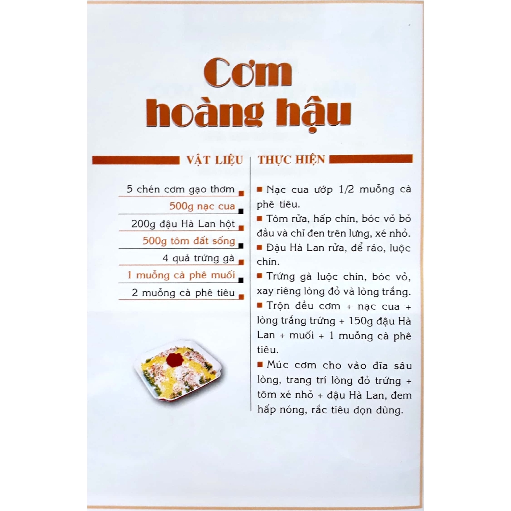 Sách - Các Món Cơm, Xôi Và Bánh Mặn (TB)