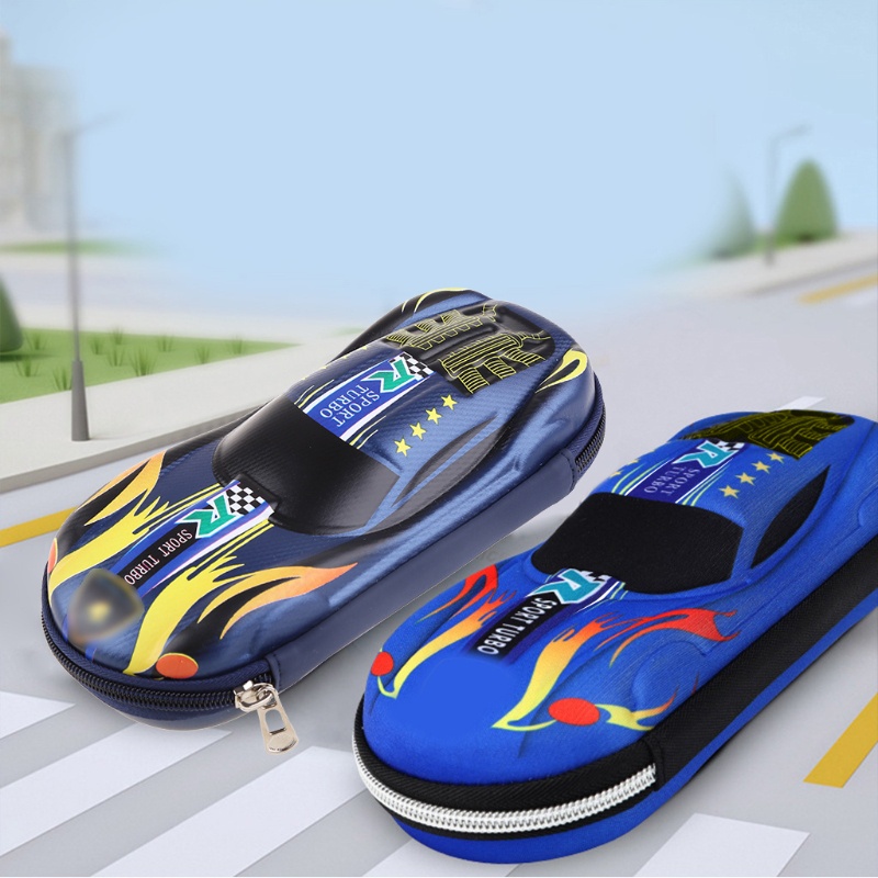 Túi Đựng Bút Họa Tiết Hoạt Hình Sức Chứa Lớn Có Khóa Kéo Kèm Ngăn Đựng Đồ Ẩn