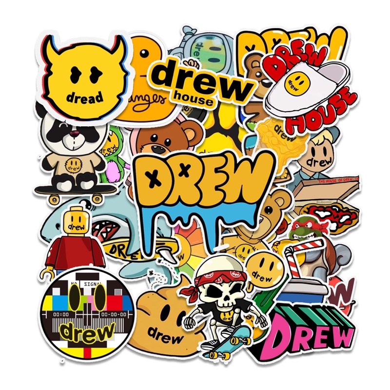 Sticker Drew House - Hình Dán Mũ bảo hiểm, Ipad, laptop, vật dụng,...