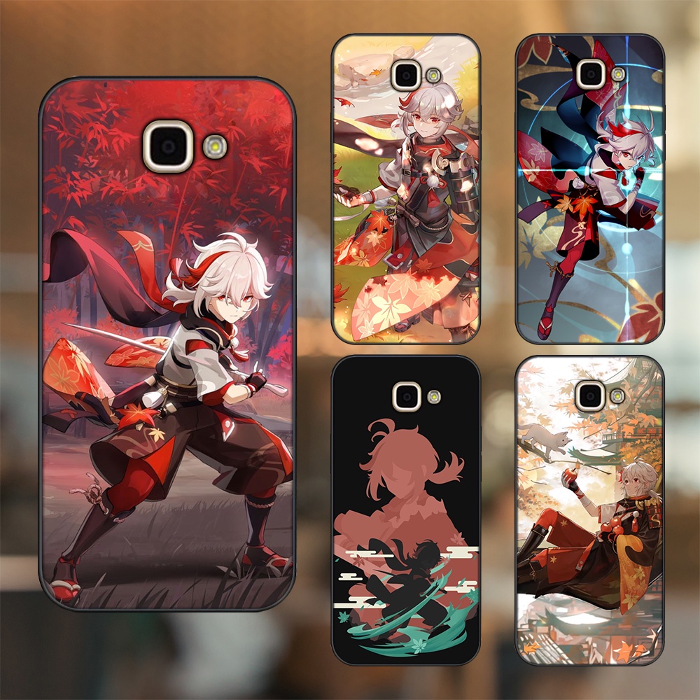 Ốp lưng Samsung A9 Pro viền đen in hình Kazuha Genshin Impact