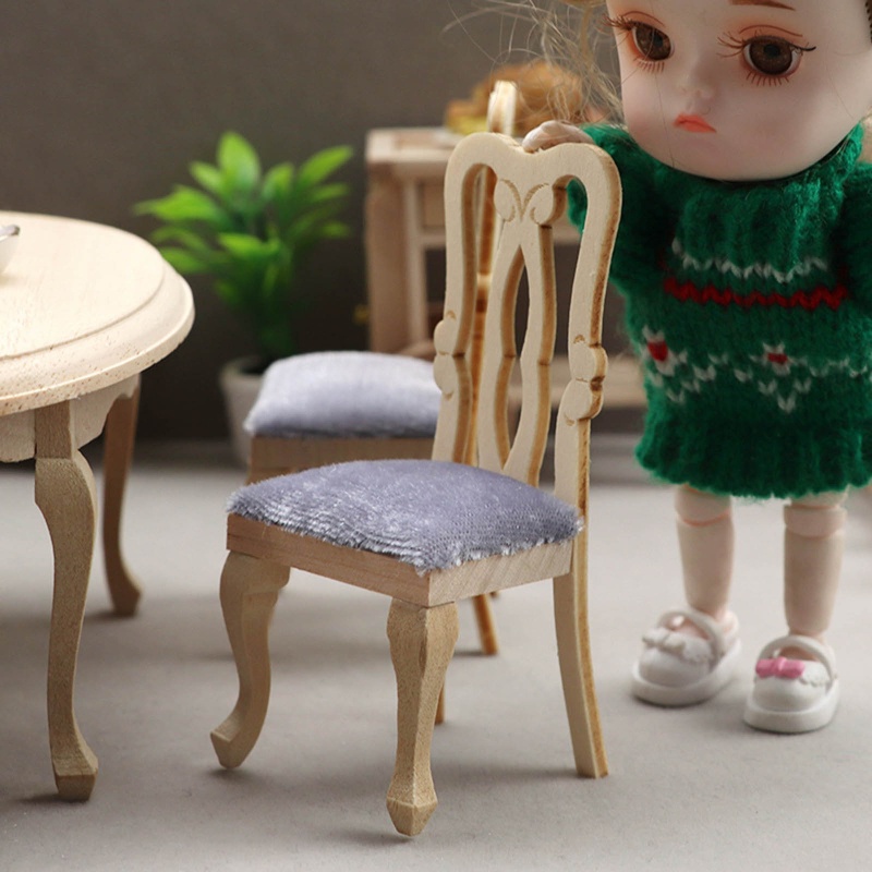 Bộ Bàn Ghế Nội Thất Xinh Xắn Cho Nhà Búp Bê Tỉ Lệ 1 / 12