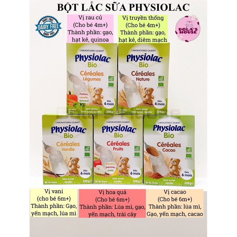 BỘT LẮC SỮA PHYSIOLAC