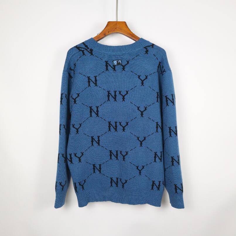 ❤❀  ❤ Mlb Áo Khoác Cardigan Tay Dài Cổ Chữ V Thêu Chữ Thời Trang