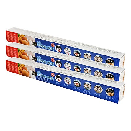 Combo 3 cuộn Giấy Chống dính - Giấy Nến - Moriytalia 45 cm x 5 m & 45 cm x 10 m