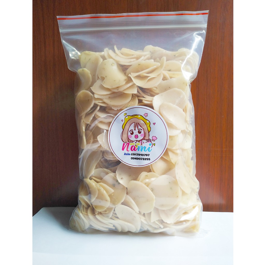 [SALE 40% KHAI TRƯƠNG SHOP] Bánh Phồng Tôm Trắng Tiêu Hành 1kg - Bánh Chiên/Nấu Súp - NamiShop