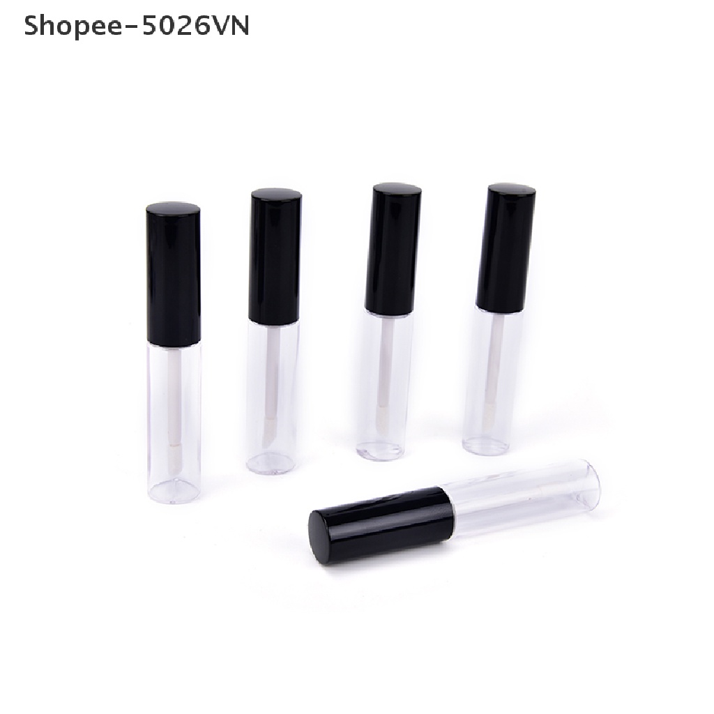 Set 1 / 5 Ống Rỗng Đựng Son Dưỡng Màu Đen Thiết Kế 8ml Thỏi Son Dưỡng Rỗng Màu Đen Chất Lượng Cao 2017 Set 1 / 5 Thỏi Son Rỗng Màu Đen Dung Tích 8ml