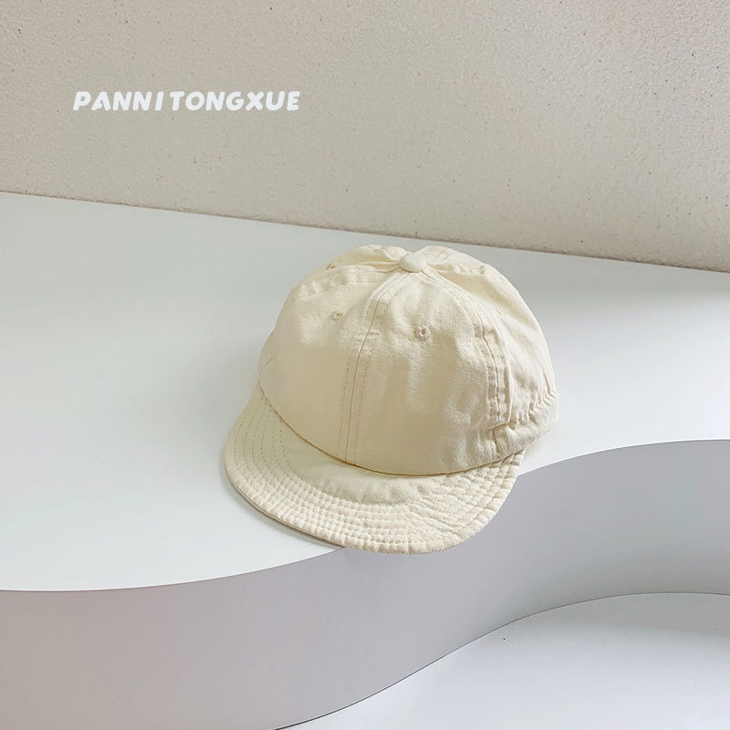 Mũ Lưỡi Trai Mềm Thoáng Khí Màu Kẹo Đơn Giản Thời Trang Mùa Hè Cho Bé