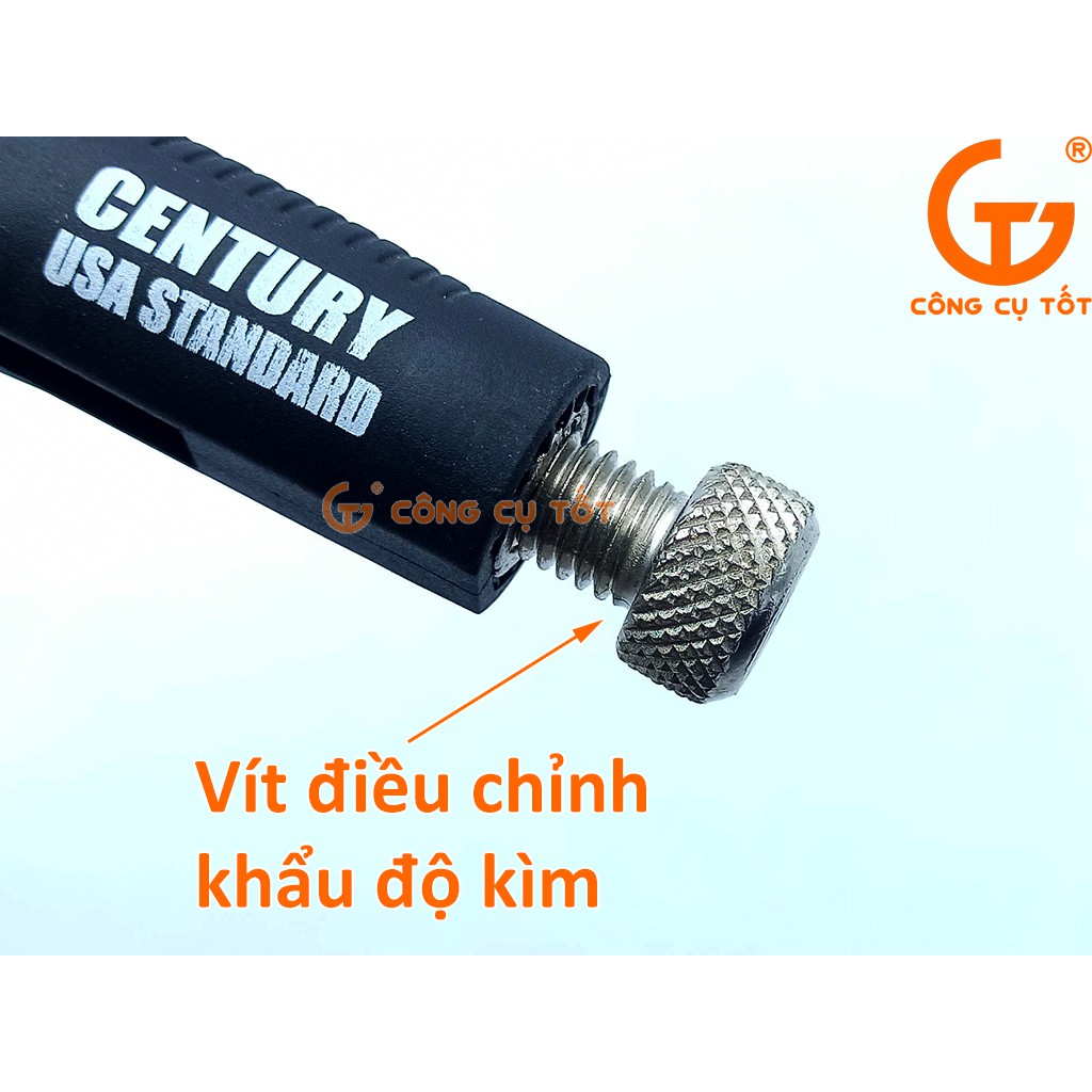 Kìm chết tay bọc nhựa Century 250mm