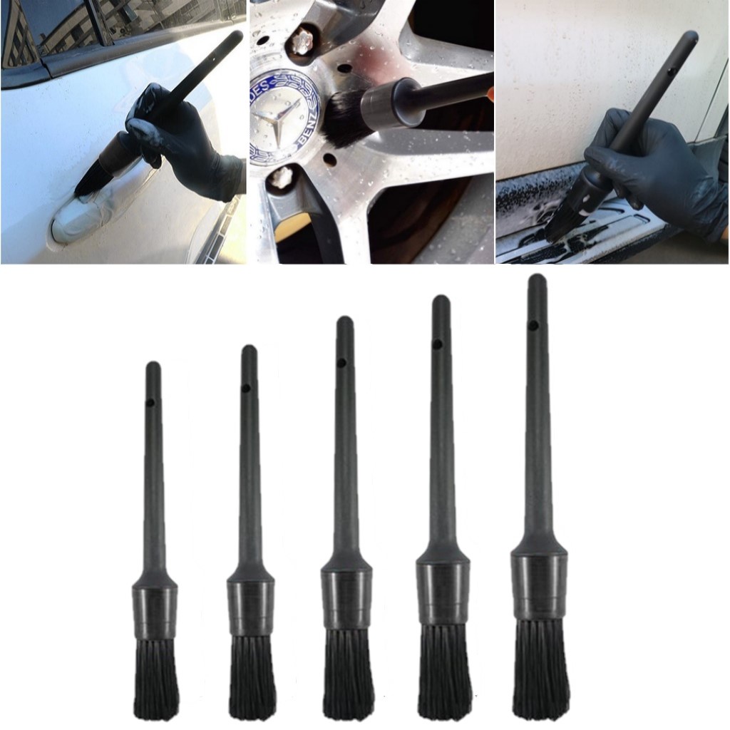 Set 5 cọ vệ sinh xe hơi với 5 cỡ khác nhau đa năng dễ sử dụng