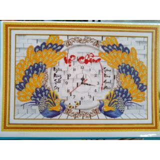 Tranh đá đồng hồ vợ chồng yn2104