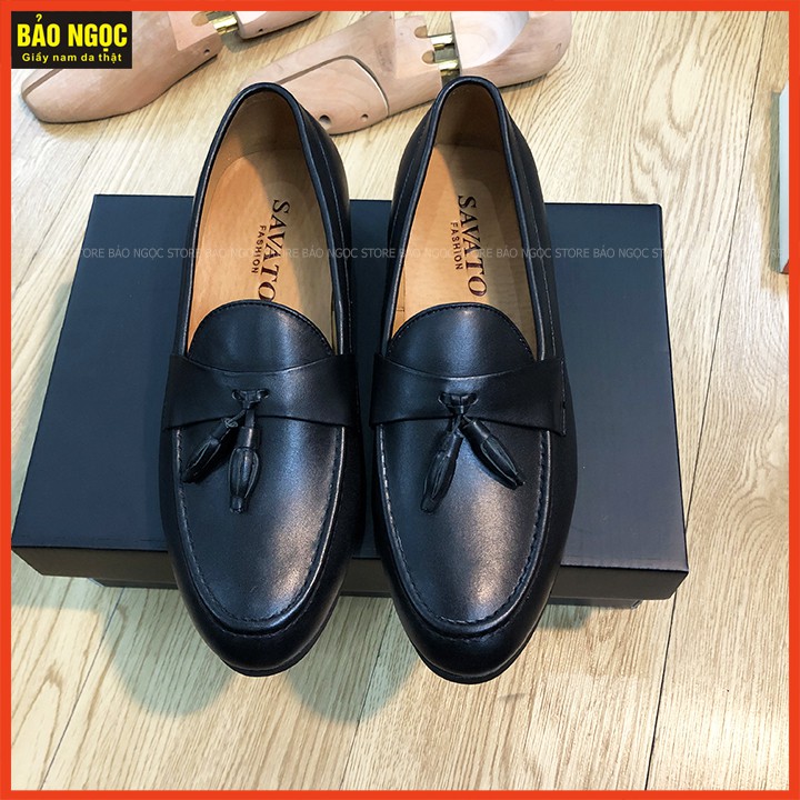 Giày Da Nam Băng Chuông Mờ - Da Bò Thật 100% - Bảo Hành Nổ Da 12 Tháng - Đế Cao Su Đúc - Mã K25