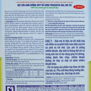 (4M+) Bột ăn dặm HiPP sữa Đào, Mơ tây - 250g