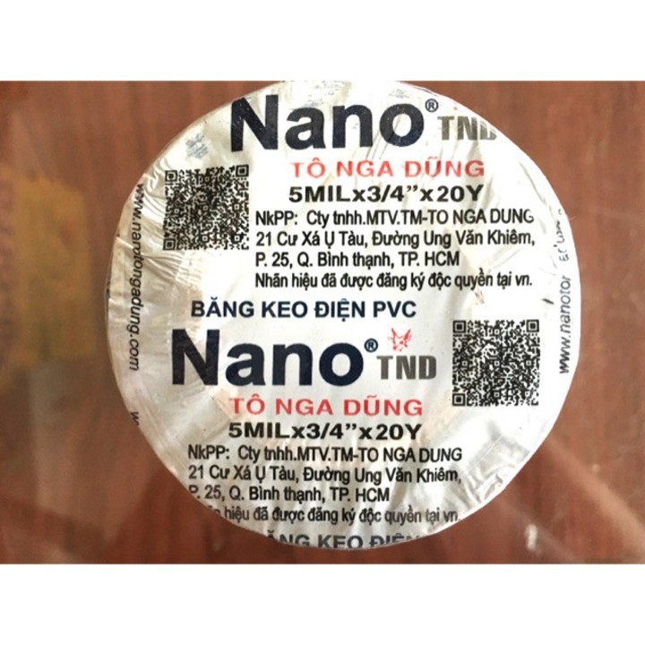 Băng dính điện NANO loại 10y 20y chính hãng