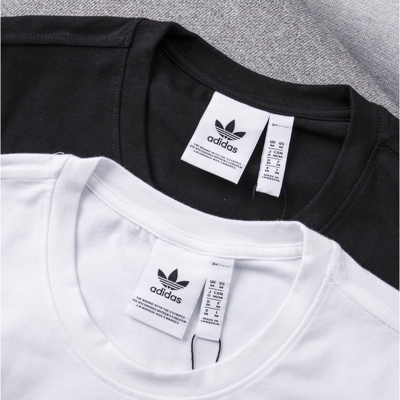 Áo thun addidas hoạ tiết- áo phông 2 màu đen trắng