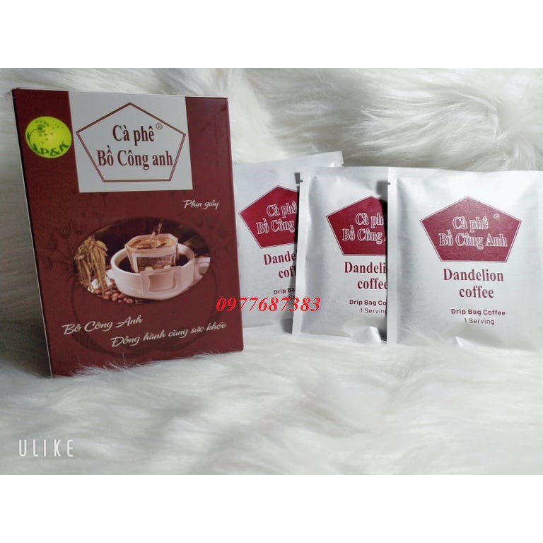 Cà Phê Bồ Công Anh P&K (phin giấy) hộp 100gr