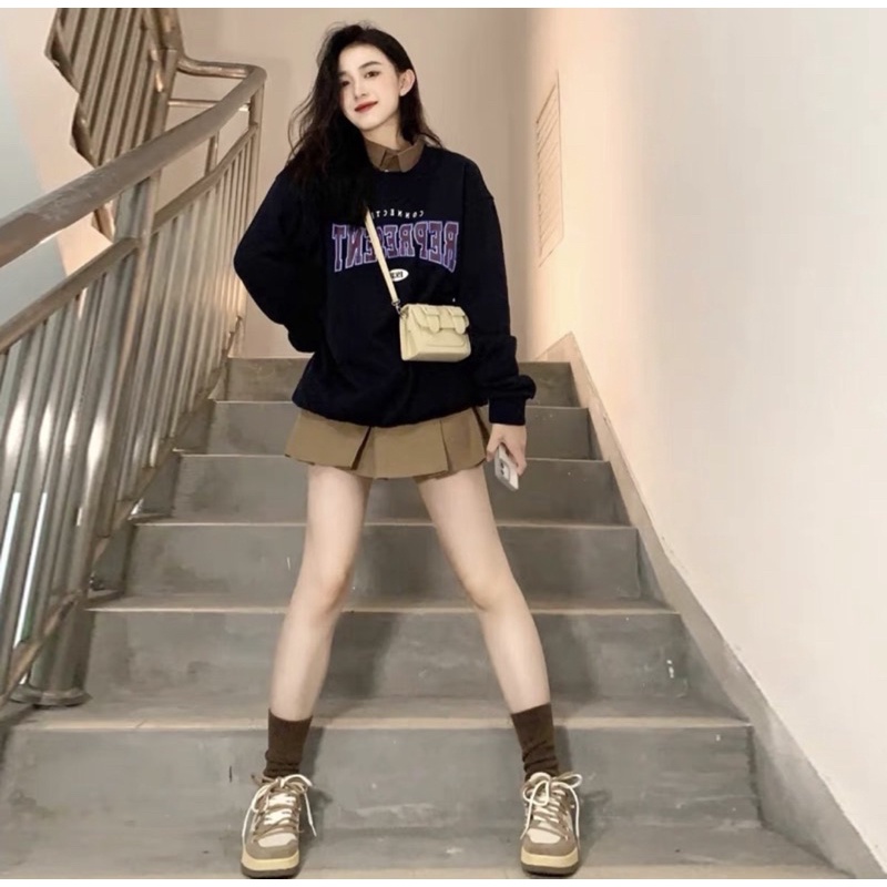 Set 2 món áo bo REP mix chân váy tennis TTS857