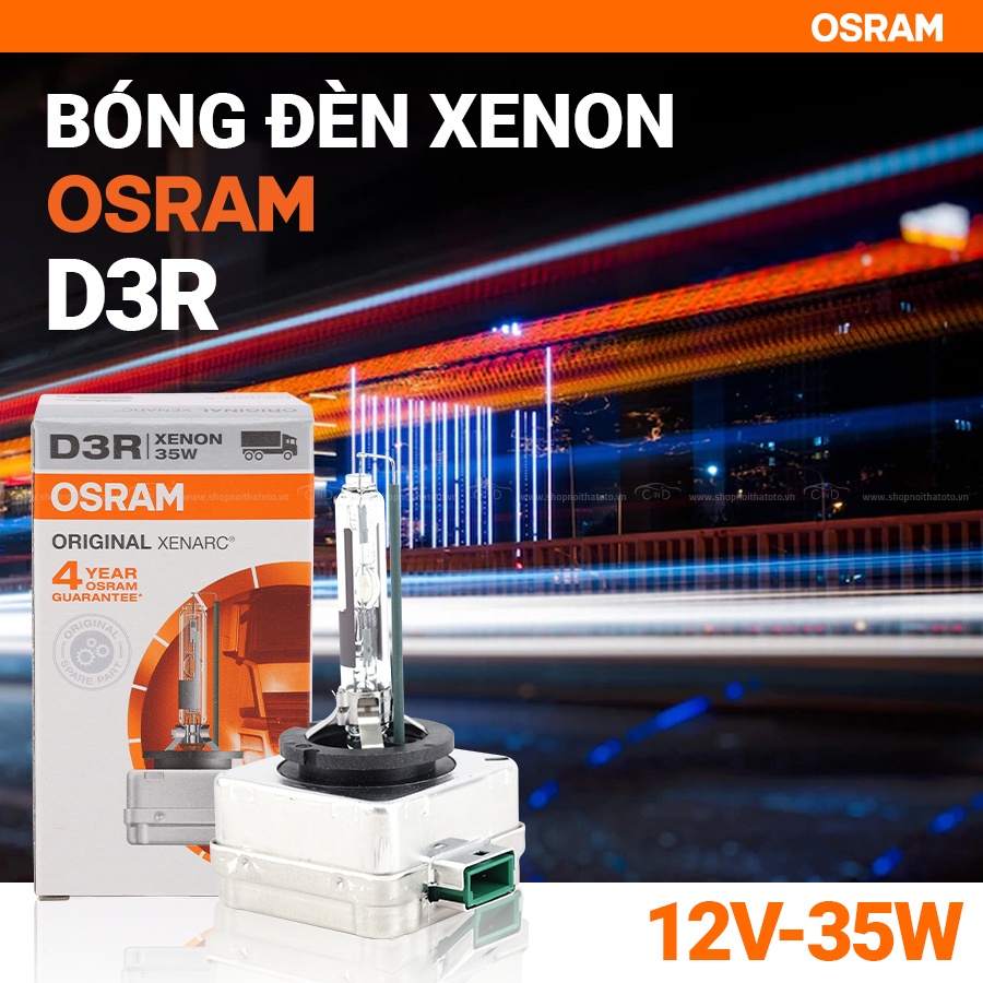 Bóng Đèn Xenon OSRAM Original D3R 66350 12V 35W - Nhập Khẩu Chính Hãng