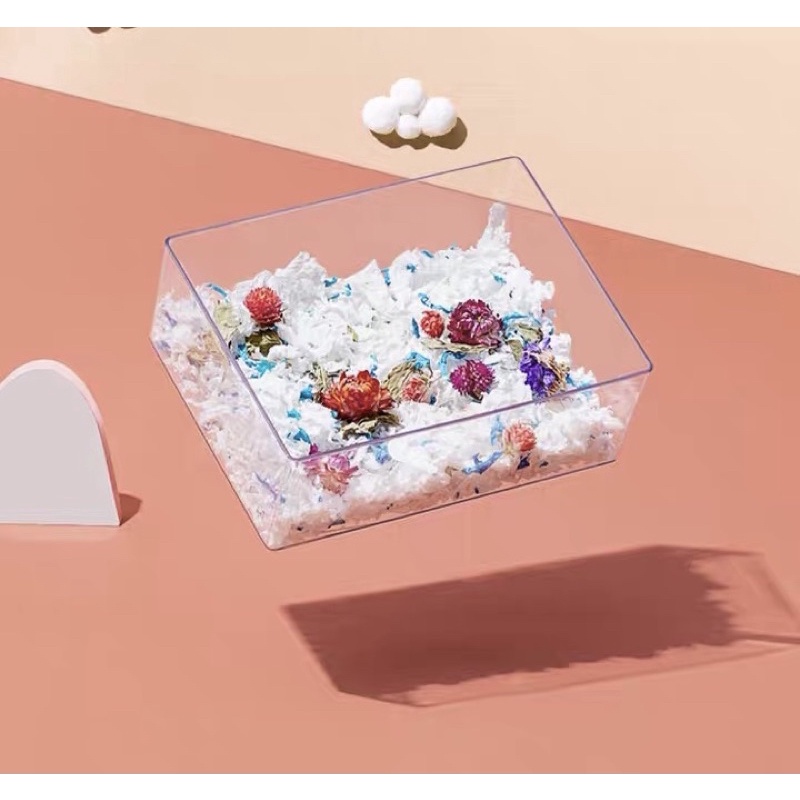 khay chữ nhật trong suốt đa năng cho hamster/ thỏ/ bọ/ nhím/ sóc,...