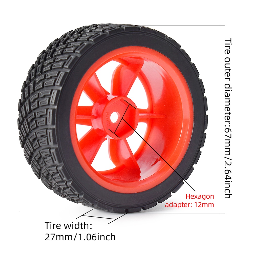 WLTOYS Bánh Xe Cao Su Tỉ Lệ 1/14 Cho Xe Điều Khiển Từ Xa 1/10 144001 Bộ Bánh Xe Đồ Chơi Austar 1/10 12mm Tỷ Lệ 1/10