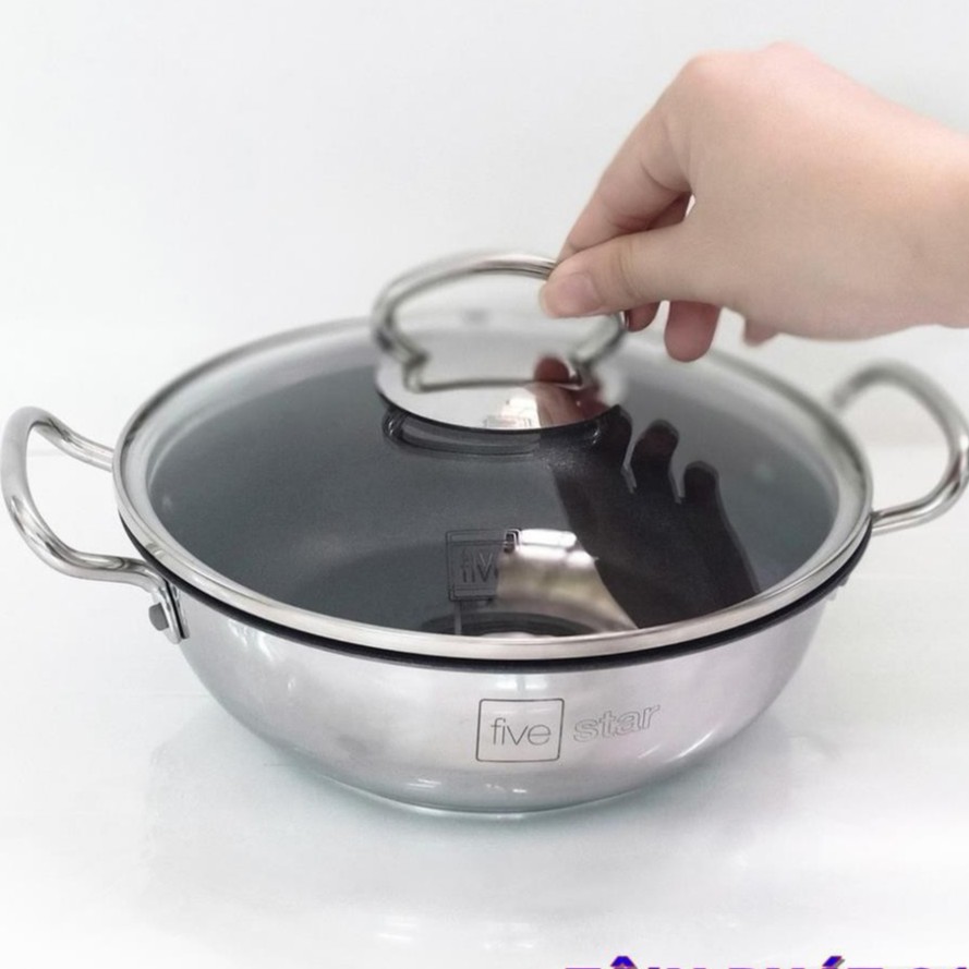 NỒI KHO CÁ CHỐNG DÍNH, ĐÁY TỪ 3 LỚP 20CM FIVESTAR