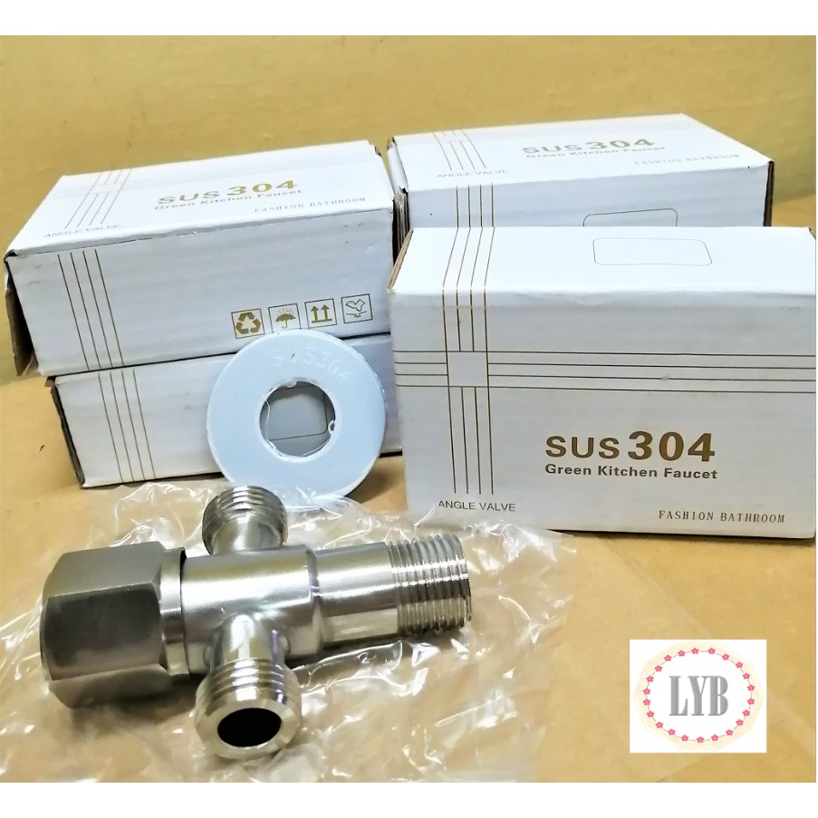 Van T cầu 2 nhánh inox 304