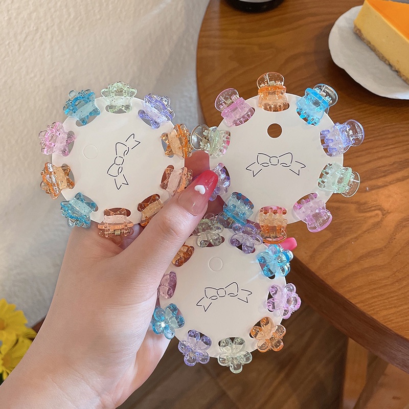 Kẹp Tóc Hình Ngôi Sao Năm Cánh Trong Suốt Phong Cách Hàn Quốc Dễ Thương Dành Cho Bé Gái