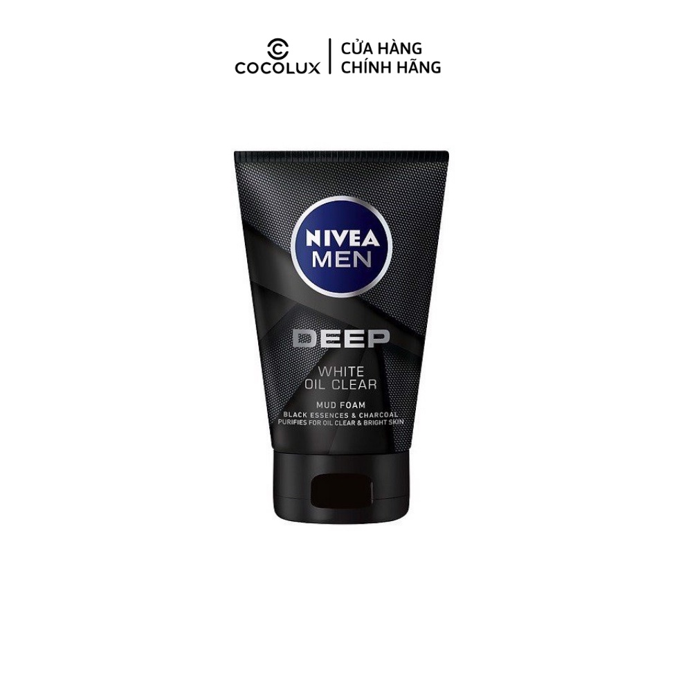 [COCOLUX] Sữa rửa mặt Nivea men than đen 100g