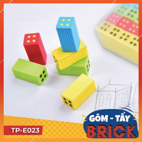 [Giao hỏa tốc] HỘP 40 cục gôm tẩy Brick hình viên gạch Điểm 10 𝑻𝒉𝒊𝒆̂𝒏 𝑳𝒐𝒏𝒈 - TP-E023