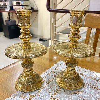 CẶP CHÂN NẾN ĐỒNG CAO 25cm