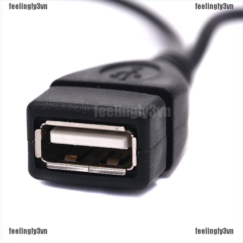 ❤ADA❤ Cáp chia cổng USB 2.0 Type-A thành cổng Micro USB và cổng micro USB 5 pin tiện dụng