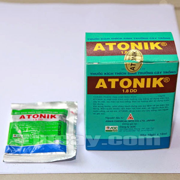 Hộp 10 gói phân bón lá kích mầm Atonik CTY ADC