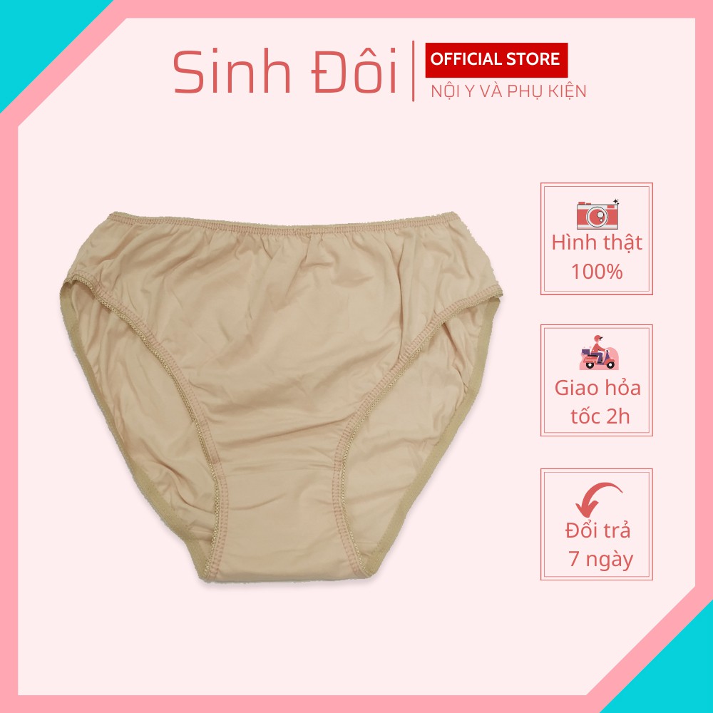 Quần lót nữ cotton trơn cao cấp thiết kế đơn giản dạng cạp cao mềm mại thoáng mát size 40kg-80kg