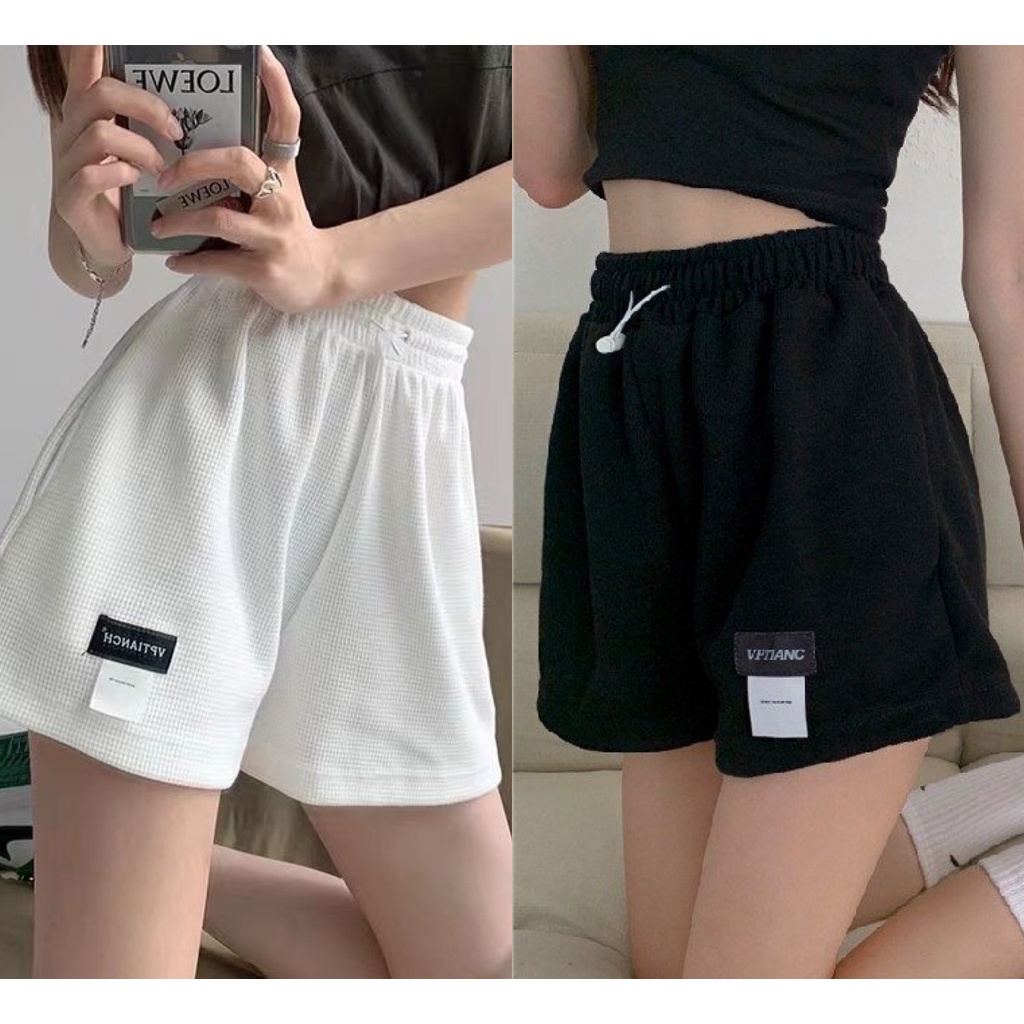 (HÀNG SẴN SHIP) Quần short thể thao ống rộng - Quần cạp cao lưng thun co dãn - Quần đùi thể thao có túi