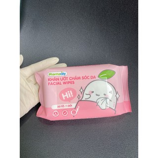 Khăn ướt chăm sóc da Pharmacity (20 tờ/gói)
