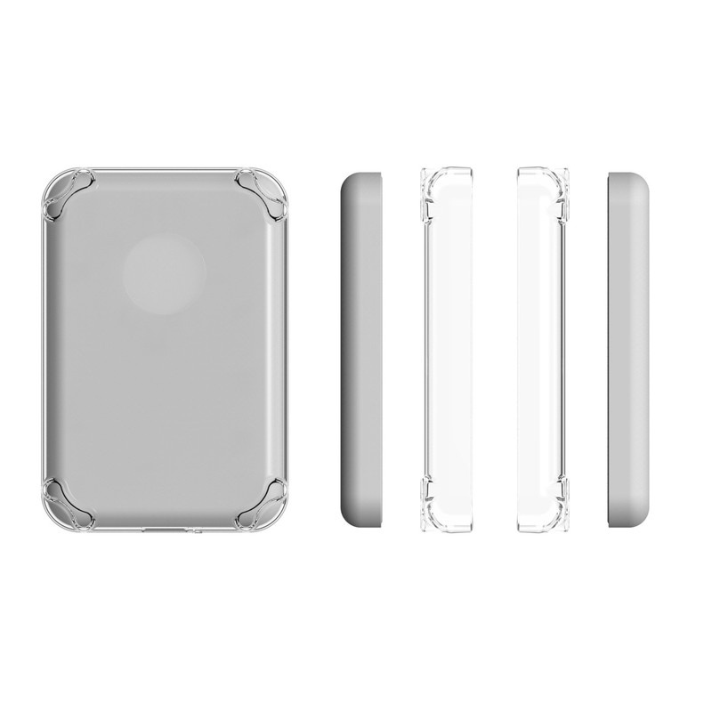 Ốp Điện Thoại TPU Mềm Trong Suốt Có Nam Châm Bảo Vệ Pin Không Dây Cho Apple MagSafe