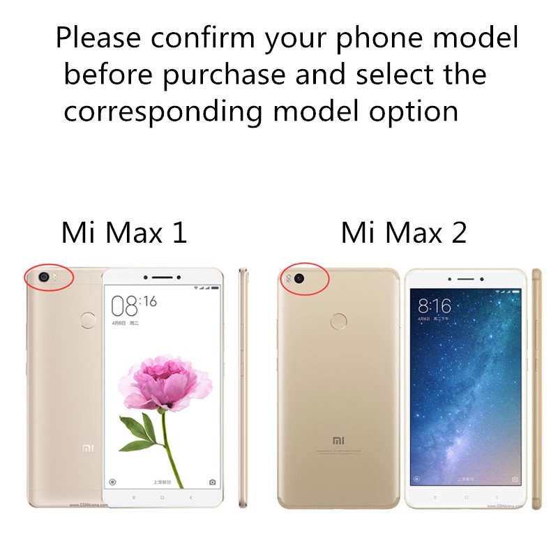Ốp điện thoại kính cường lực màu Gradient độc đáo cho Xiaomi Mi Max 2
